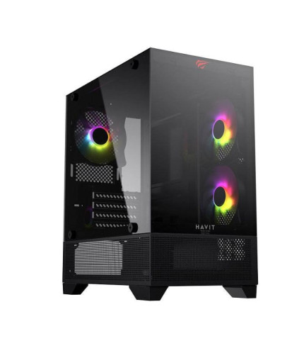 كيس حاسوب كيمنك هافيت CF923 RGB زجاج جانبي