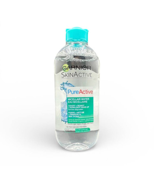 غارنييه سكين أكتيف بيور أكتيف ماء ميسيلار منظف ومنقّي للبشرة المختلطة والدهنية