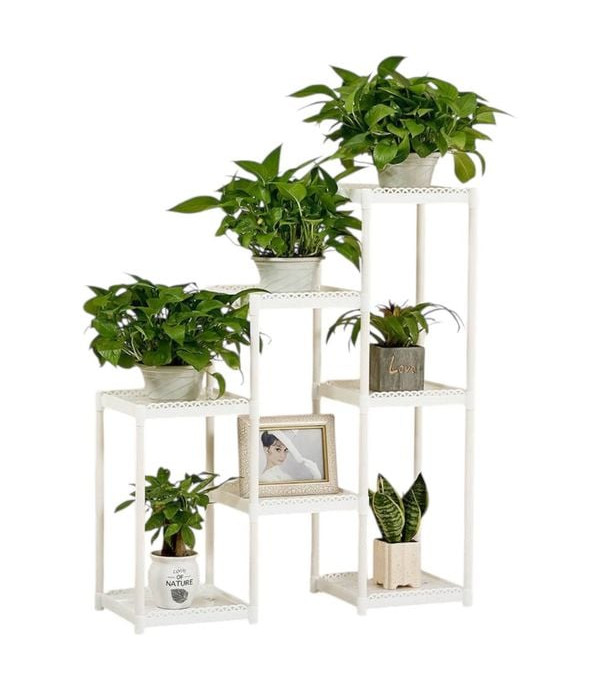 رف تنسيق النباتات - ابيض - 9628-2B