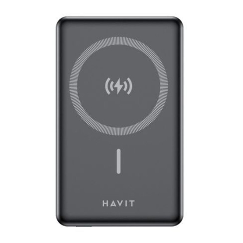 باوربانك هافيت نحيف جداً مع شحن لاسلكي مغناطيسي havit ultra thin power bank pb5201 with magnetic wireless charging باوربانك هافيت نحيف جداً مع شحن لاسلكي مغناطيسي havit ultra thin power bank pb5201 with magnetic wireless charging