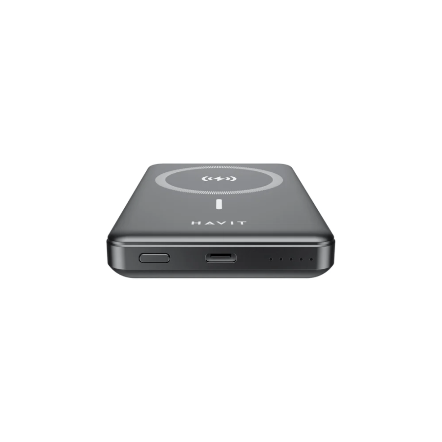 باوربانك هافيت نحيف جداً مع شحن لاسلكي مغناطيسي havit ultra thin power bank pb5201 with magnetic wireless charging باوربانك هافيت نحيف جداً مع شحن لاسلكي مغناطيسي havit ultra thin power bank pb5201 with magnetic wireless charging