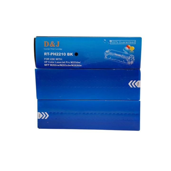 سيت كارتج حبر ليزر ملون d&j متوافق مع hp – موديل rt ph2210 (bk, cyan, magenta, yellow) d&j laserjet color toner cartridge