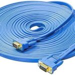 كابل vga مسطح بطول 50 قدم ذكر إلى ذكر – ريانك 07 riyank 07 vga svga flat cable – 50ft male to male 1