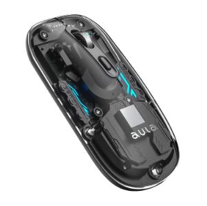 ماوس لاسلكي شفاف للألعاب والكمبيوتر بتقنية البلوتوث aula am210 wireless 2.4 bluetooth transparent mouse