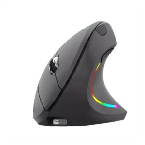 jertech jr322 vertical wireless [bt/2.4g] mouse (black)