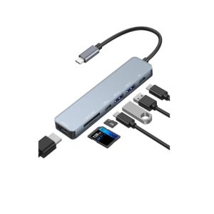 موزع تايب سي 7 منافذ (هاب) usb hub 7 in 1 hub usb c