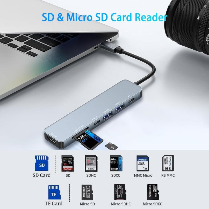 موزع تايب سي 7 منافذ (هاب) usb hub 7 in 1 hub usb c موزع تايب سي 7 منافذ (هاب) usb hub 7 in 1 hub usb c
