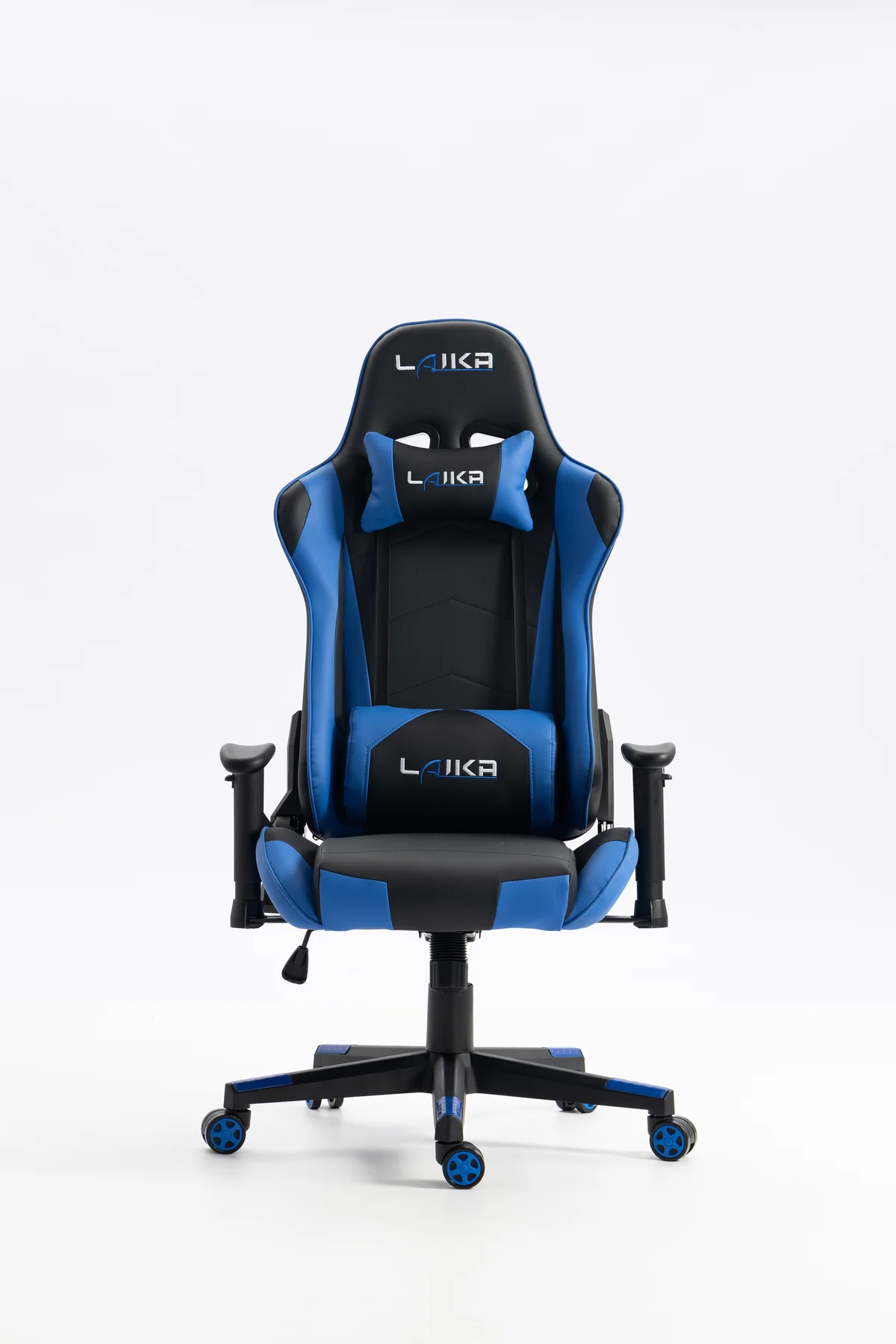 كرسي gaming chair lk 2171 black blue with headrest كرسي gaming chair lk 2171 black blue with headrest