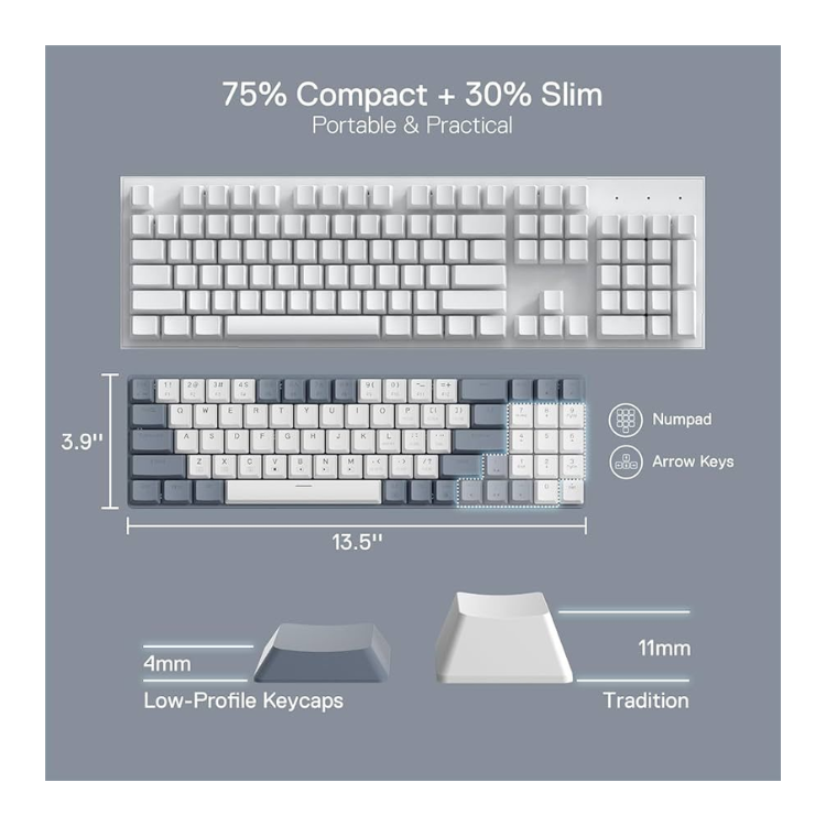 كيبورد wireless mechanical mouse set كيبورد wireless mechanical mouse set