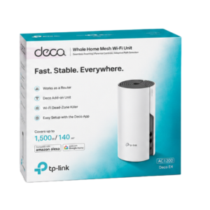 tp link deco e4 ac1200 whole home mesh wi fi unit (1 pack)