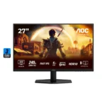 شاشة aoc q27g42ze مقاس 27 بوصة بدقة 2k (2560x1440) ومعدل تحديث 260 هرتز وزمن استجابة 1 مللي ثانية، بتقنية ips سريعة ومسطحة.