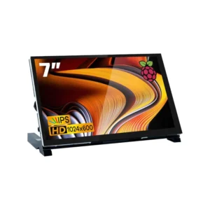 شاشة مراقبة 7" touch ips lcd عرض حرارة المعالج، type c، تعتمد على السوفتوير