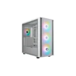 وحدة تبريد cooler master masterbox 600 mid tower 4 fan أبيض