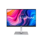 شاشة asus proart pa279cv مقاس 27 بوصة بدقة 4k (3840x2160) وتردد 60 هرتز ومدة استجابة 5 مللي ثانية وألوان ips وrgb 100%