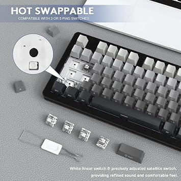 attack shark moonlit night m87 pro v2 keyboard attack shark moonlit night m87 pro v2 keyboard