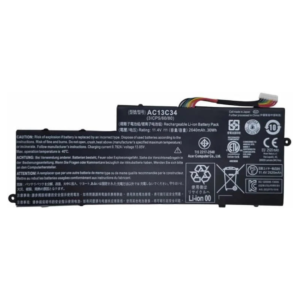 acer ac13c34 11.4v 30wh replacement laptop battery for aspire v5 122p / v5 132p / e3 111