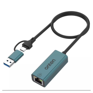 محول شبكة onten usb a وusb c إلى ethernet بسرعة 1000mbps | otn ue106+