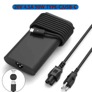 شاحن ومزود طاقة أصلي dell 90w للابتوب (الفيشة type c)