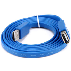 كيبل تمديد هافيت (havit) usb 2.0 فلات بطول 1.5 متر أزرق
